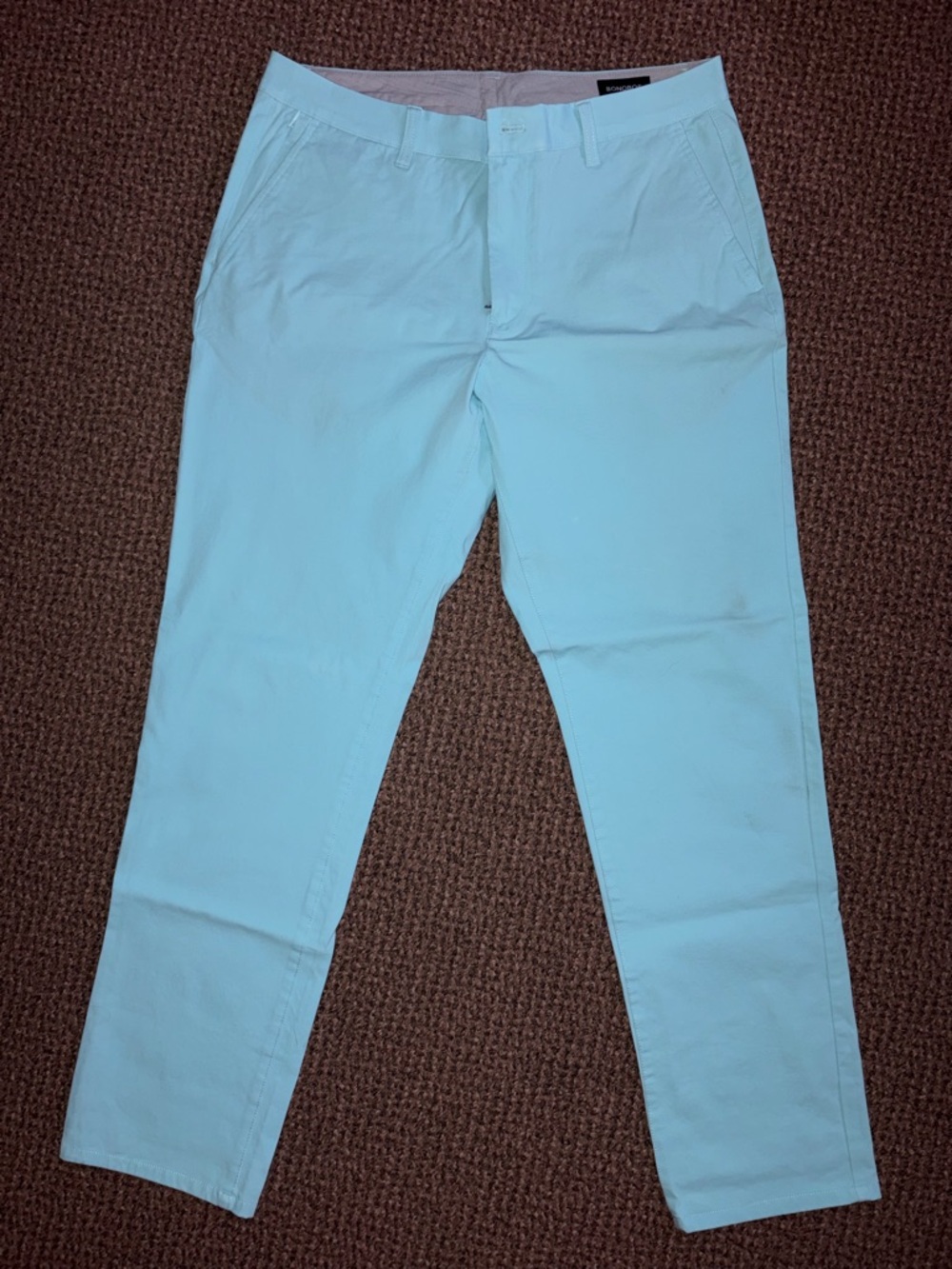 Bonobos Teal Sky Blue Chino Khaki Pants